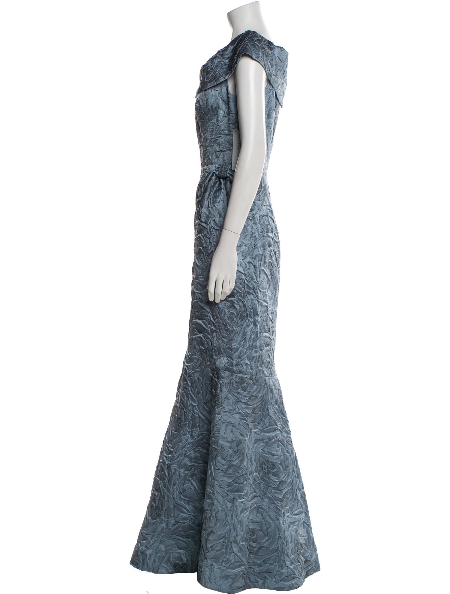 Teri Jon by Rickie Freeman Printed Long Dress