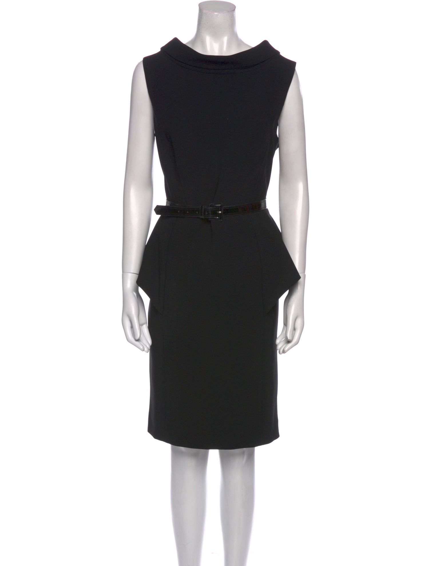 Teri Jon by Rickie Freeman Cowl Neck Knee-Length Dress