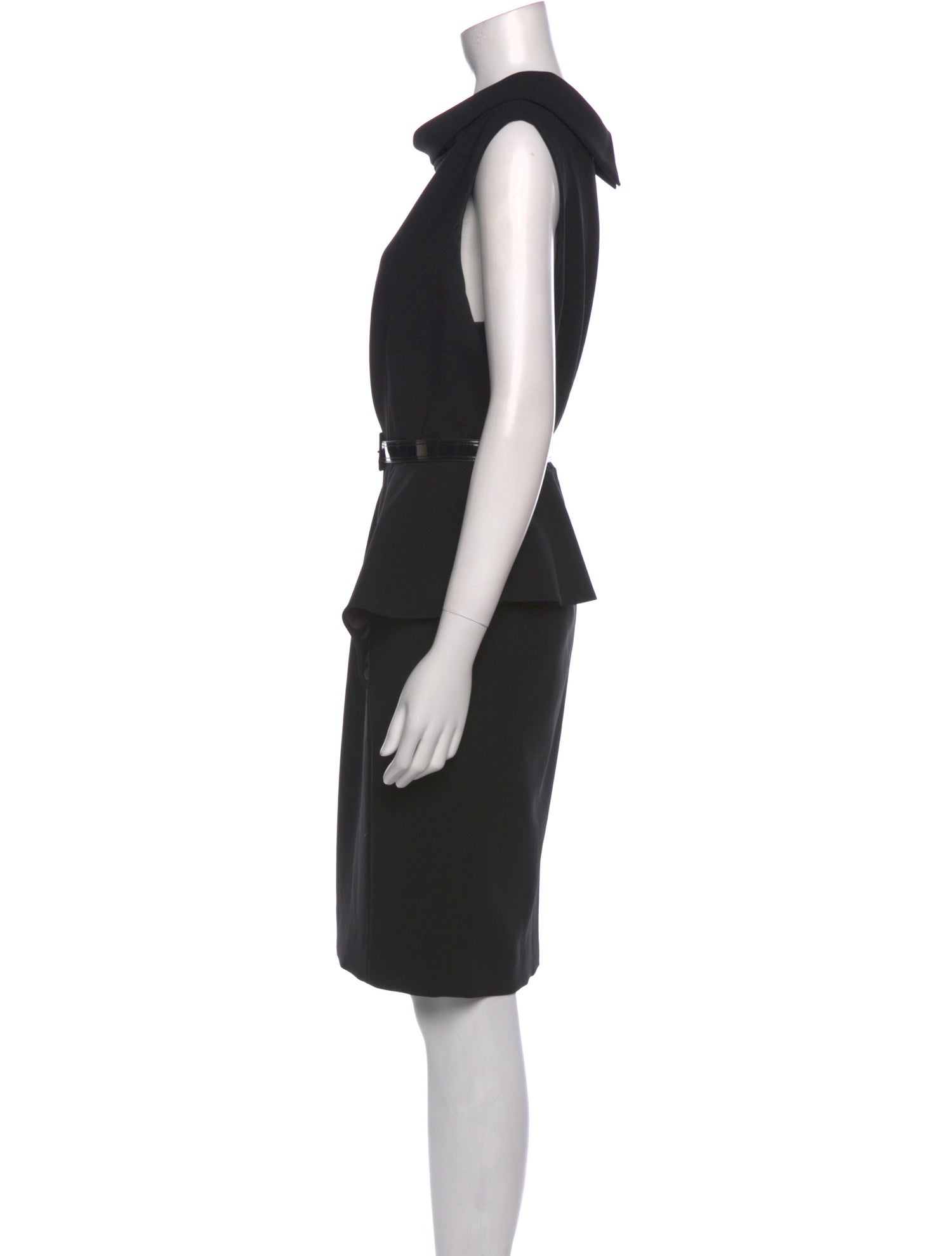 Teri Jon by Rickie Freeman Cowl Neck Knee-Length Dress