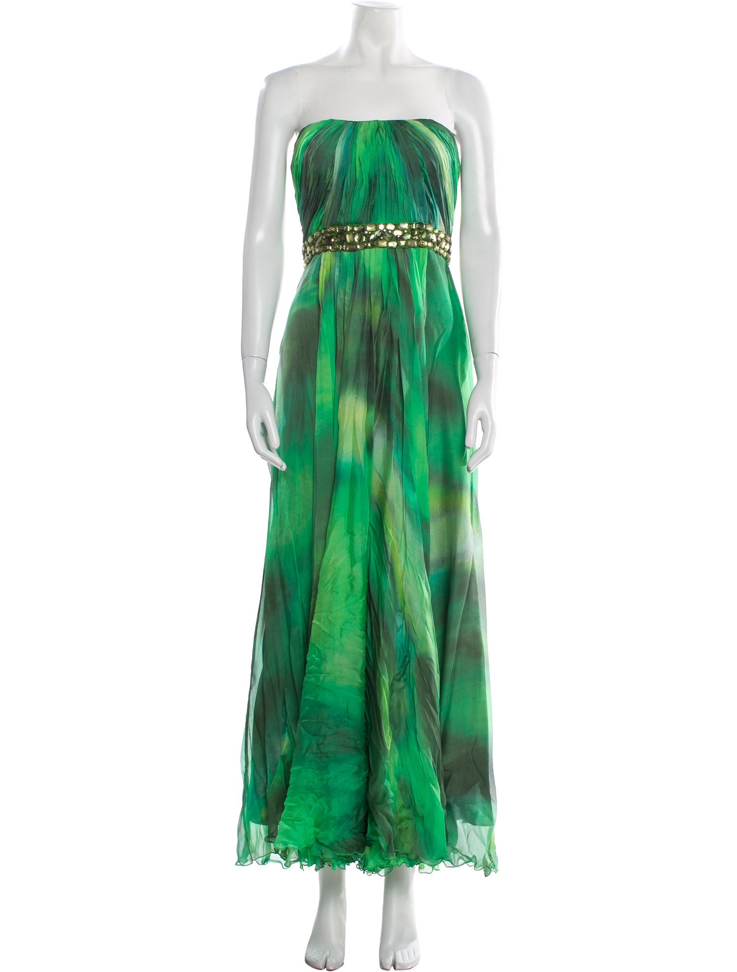 Teri Jon by Rickie Freeman Silk Long Dress