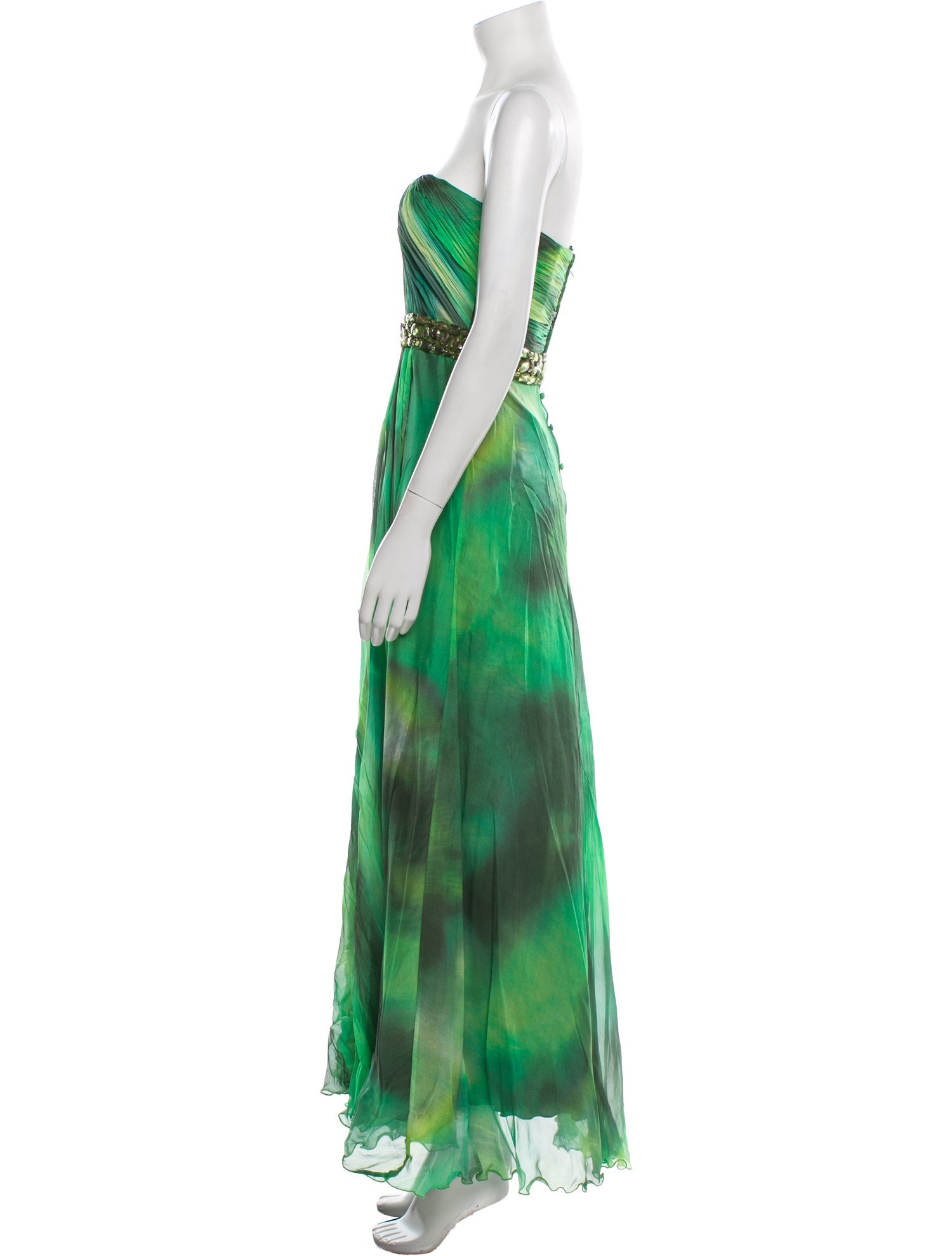 Teri Jon by Rickie Freeman Silk Long Dress