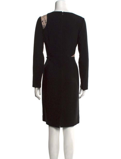 Teri Jon by Rickie Freeman Bateau Neckline Knee-Length Dress