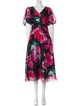 Teri Jon by Rickie Freeman Floral Print Long Dress