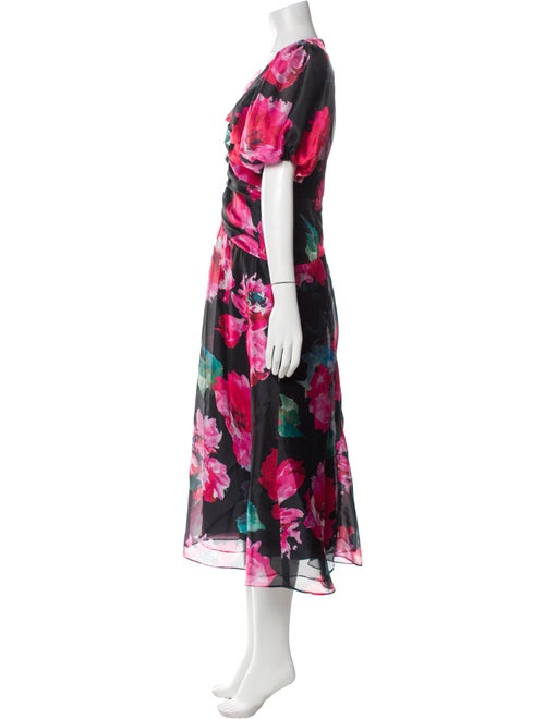 Teri Jon by Rickie Freeman Floral Print Long Dress