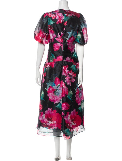 Teri Jon by Rickie Freeman Floral Print Long Dress