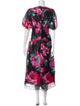Teri Jon by Rickie Freeman Floral Print Long Dress
