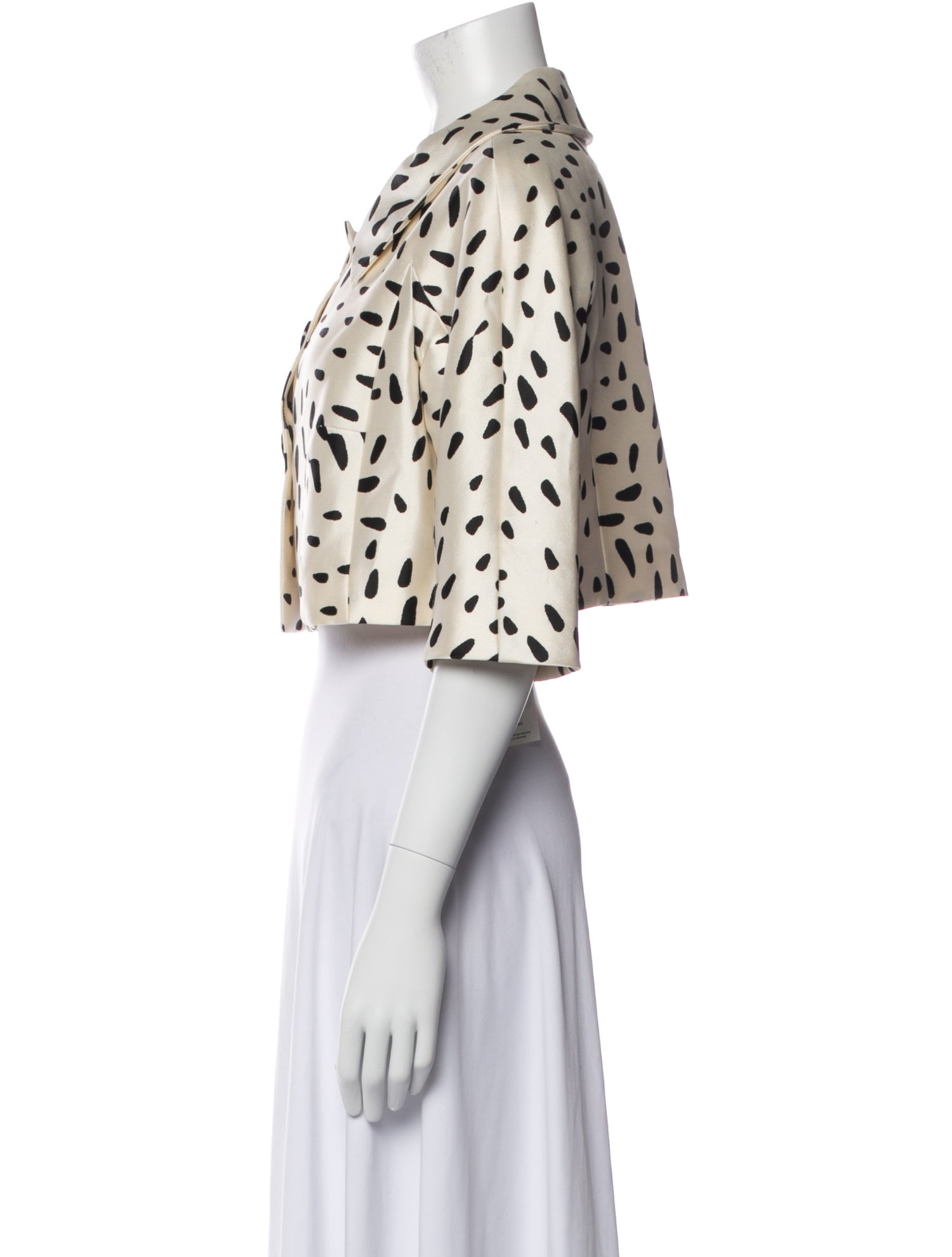 Teri Jon by Rickie Freeman Silk Printed Bolero