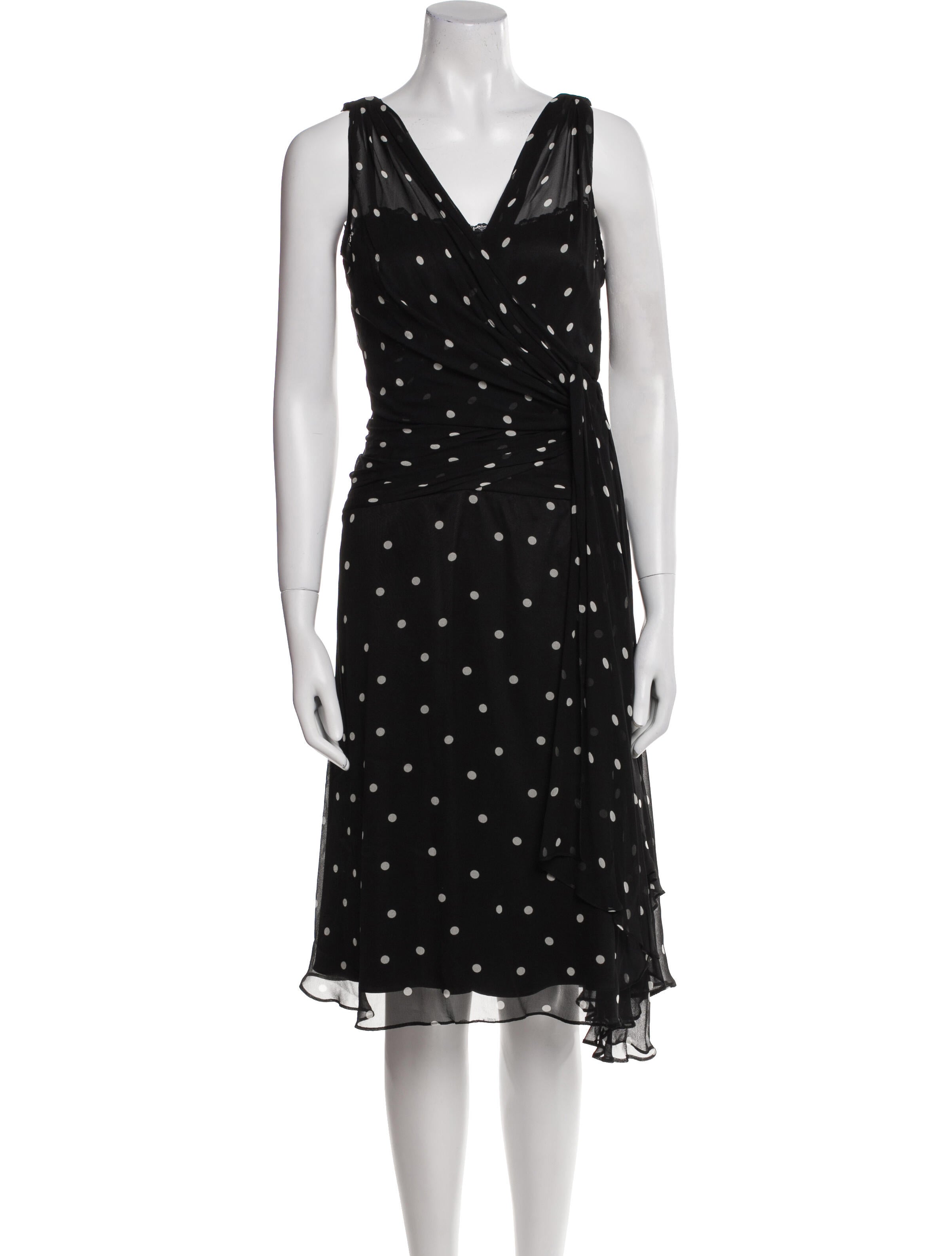 Teri Jon by Rickie Freeman Silk Knee-Length Dress