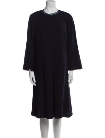 Teri Jon by Rickie Freeman Wool Midi Length Dress