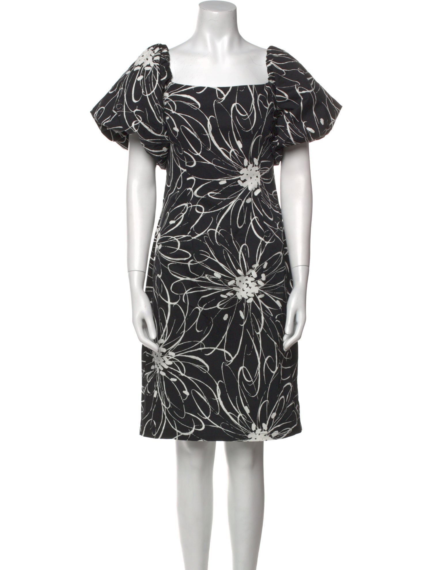 Teri Jon by Rickie Freeman Printed Knee-Length Dress