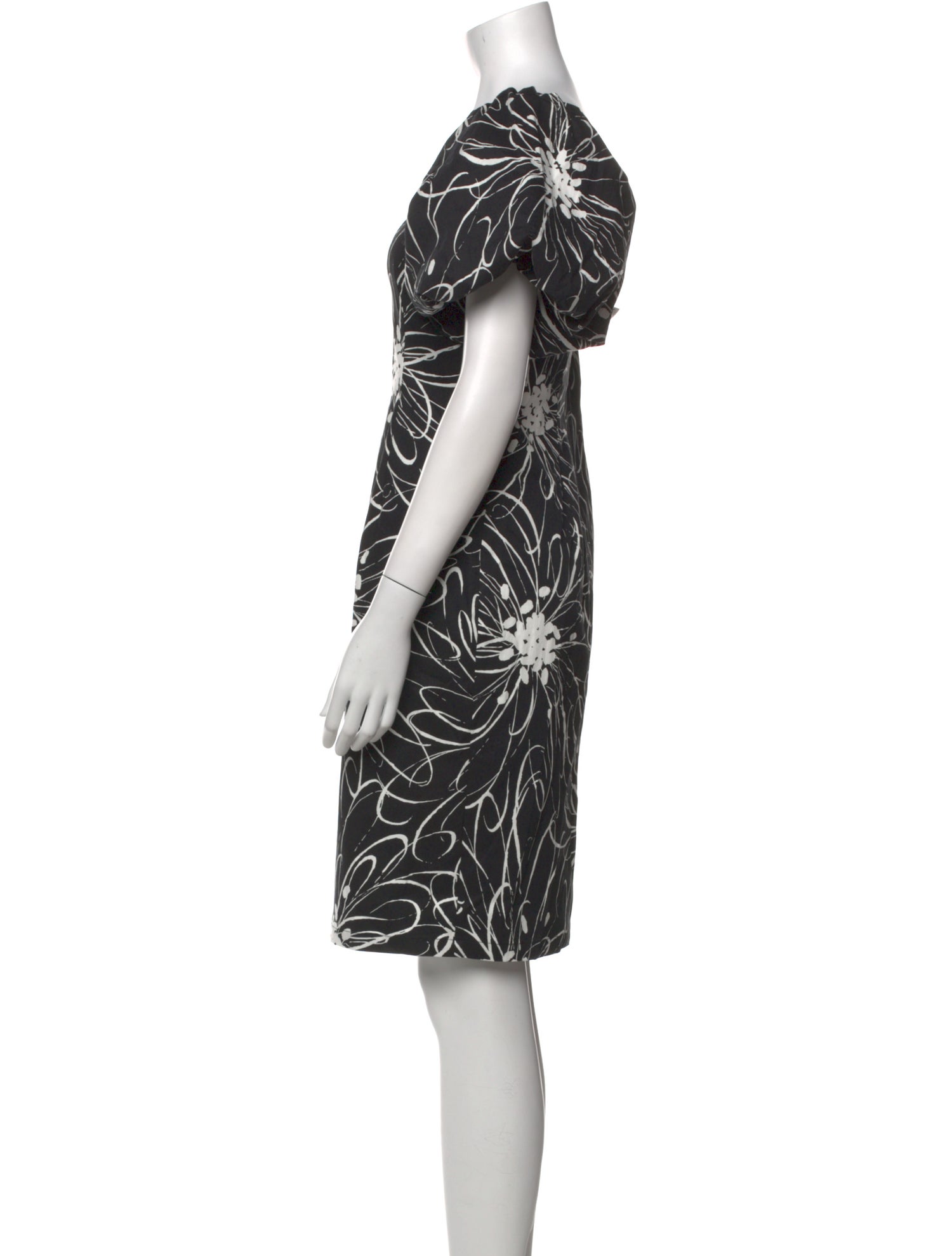 Teri Jon by Rickie Freeman Printed Knee-Length Dress