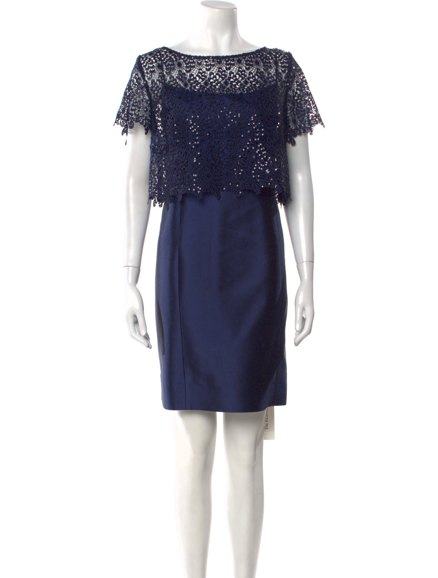 Teri Jon by Rickie Freeman Wool Mini Dress