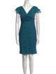 Teri Jon by Rickie Freeman Silk Knee-Length Dress
