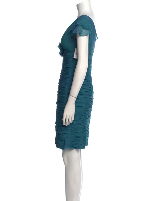 Teri Jon by Rickie Freeman Silk Knee-Length Dress