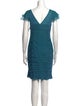 Teri Jon by Rickie Freeman Silk Knee-Length Dress