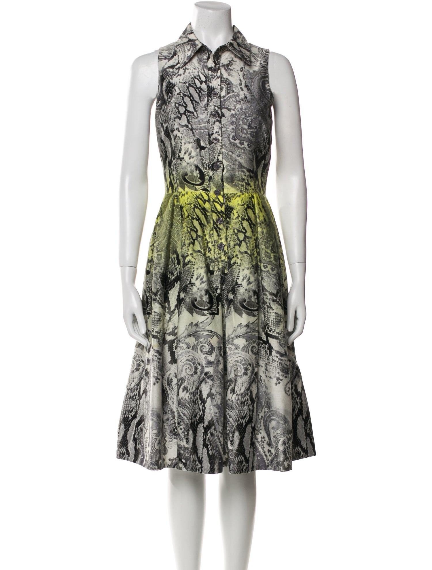 Teri Jon by Rickie Freeman Printed Midi Length Dress