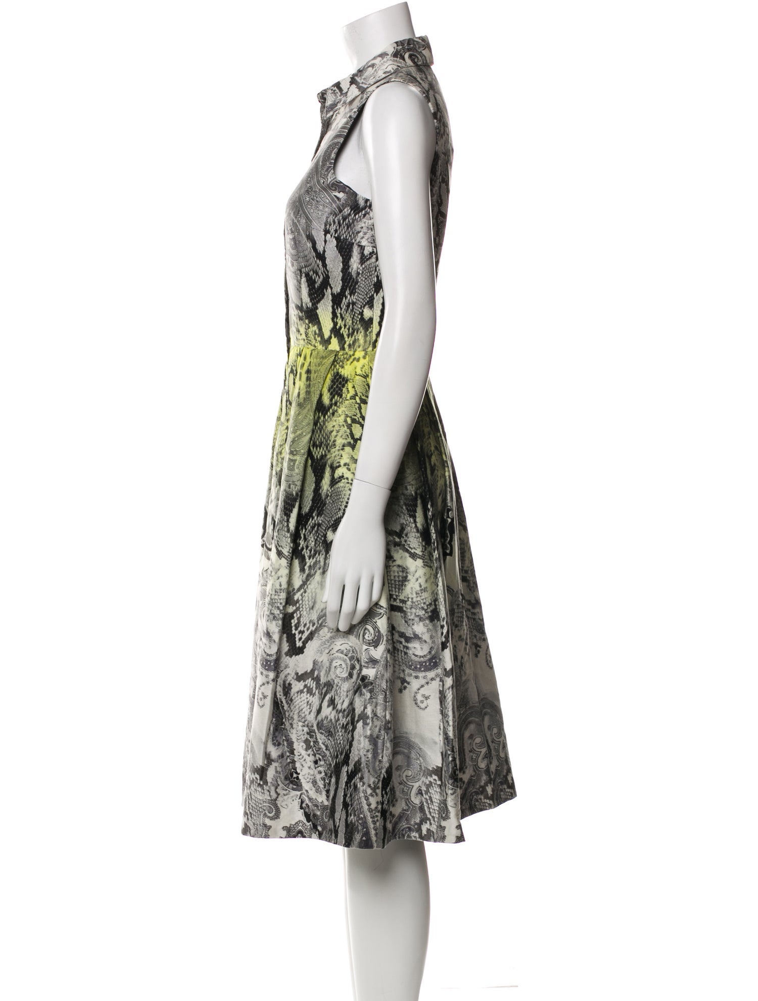 Teri Jon by Rickie Freeman Printed Midi Length Dress