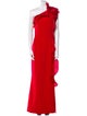 Teri Jon by Rickie Freeman One-Shoulder Long Dress
