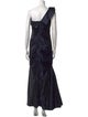 Teri Jon by Rickie Freeman Silk Long Dress