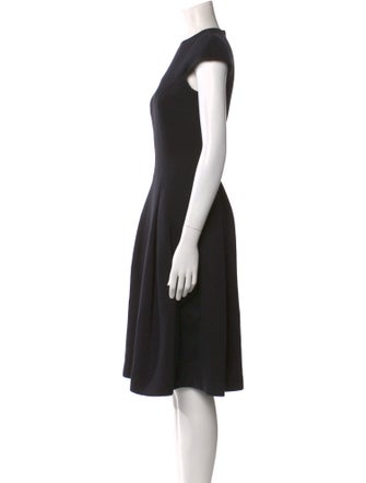 Teri Jon by Rickie Freeman Crew Neck Midi Length Dress