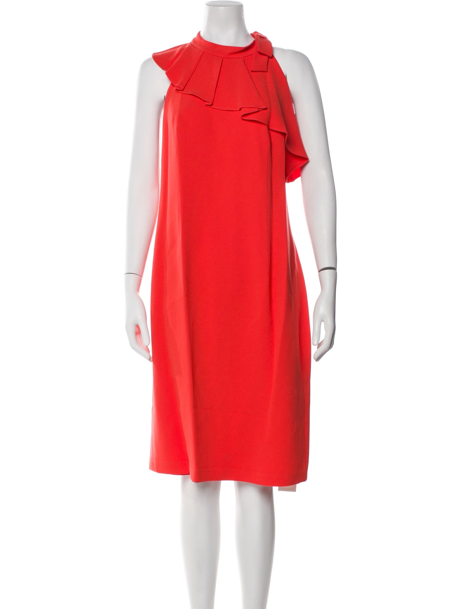 Teri Jon by Rickie Freeman Crew Neck Midi Length Dress