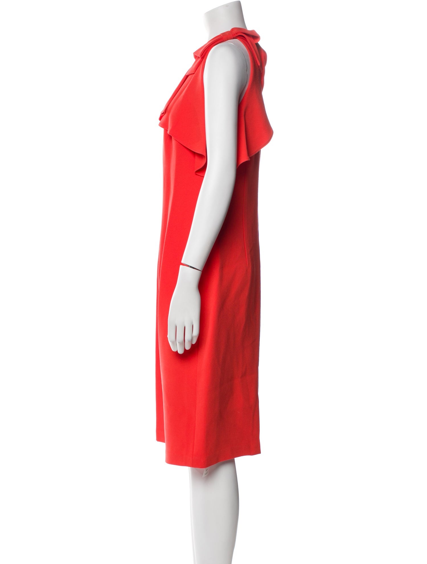 Teri Jon by Rickie Freeman Crew Neck Midi Length Dress