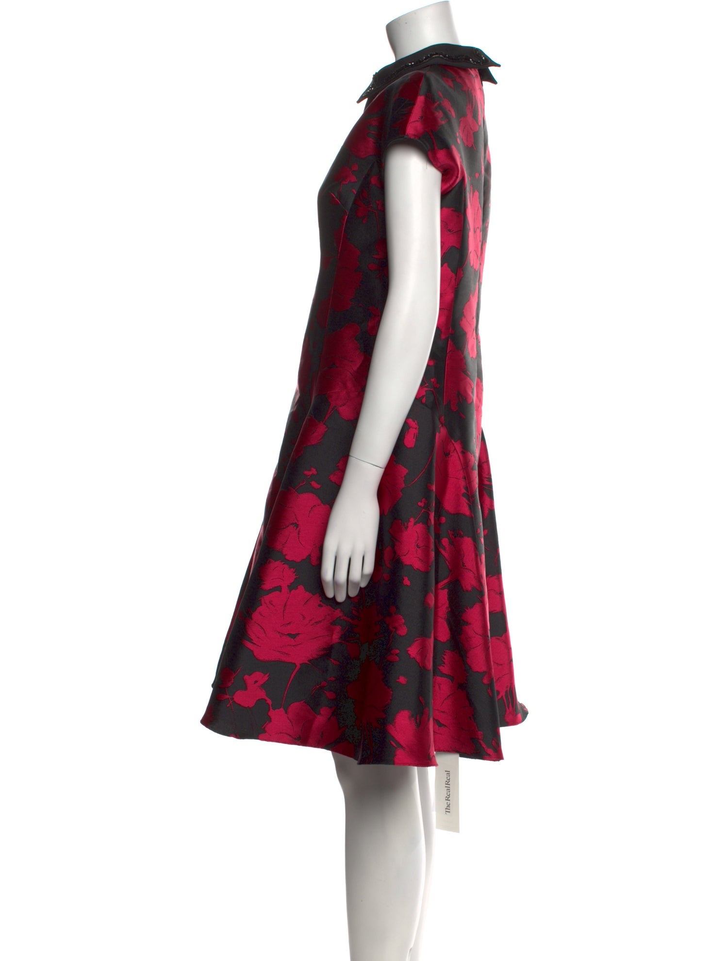 Teri Jon by Rickie Freeman Floral Print Knee-Length Dress