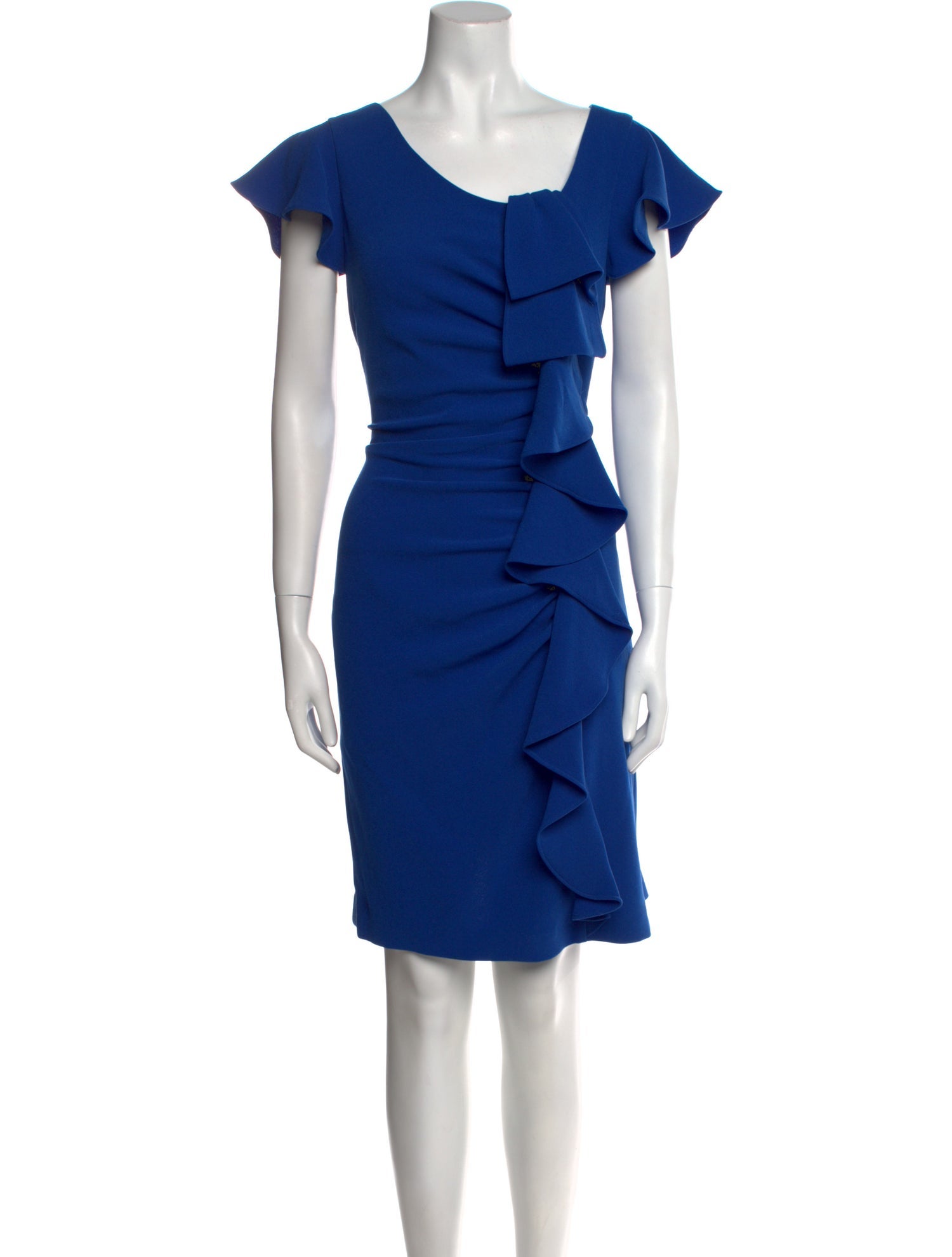 Teri Jon by Rickie Freeman Off-The-Shoulder Knee-Length Dress