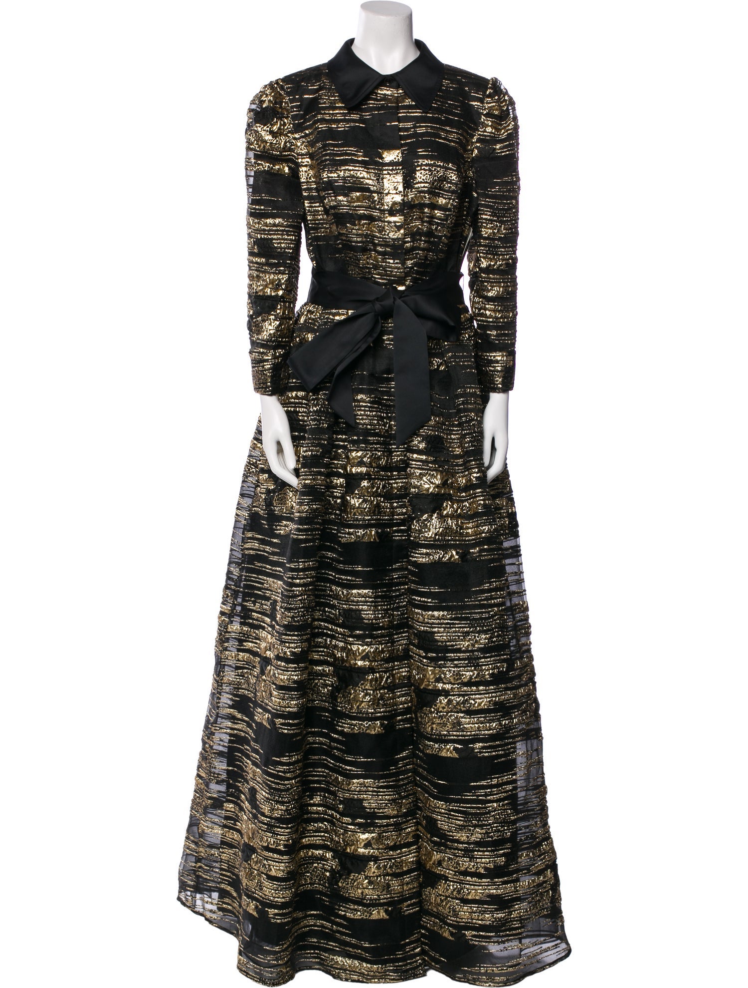 Teri Jon by Rickie Freeman Printed Long Dress w/ Tags