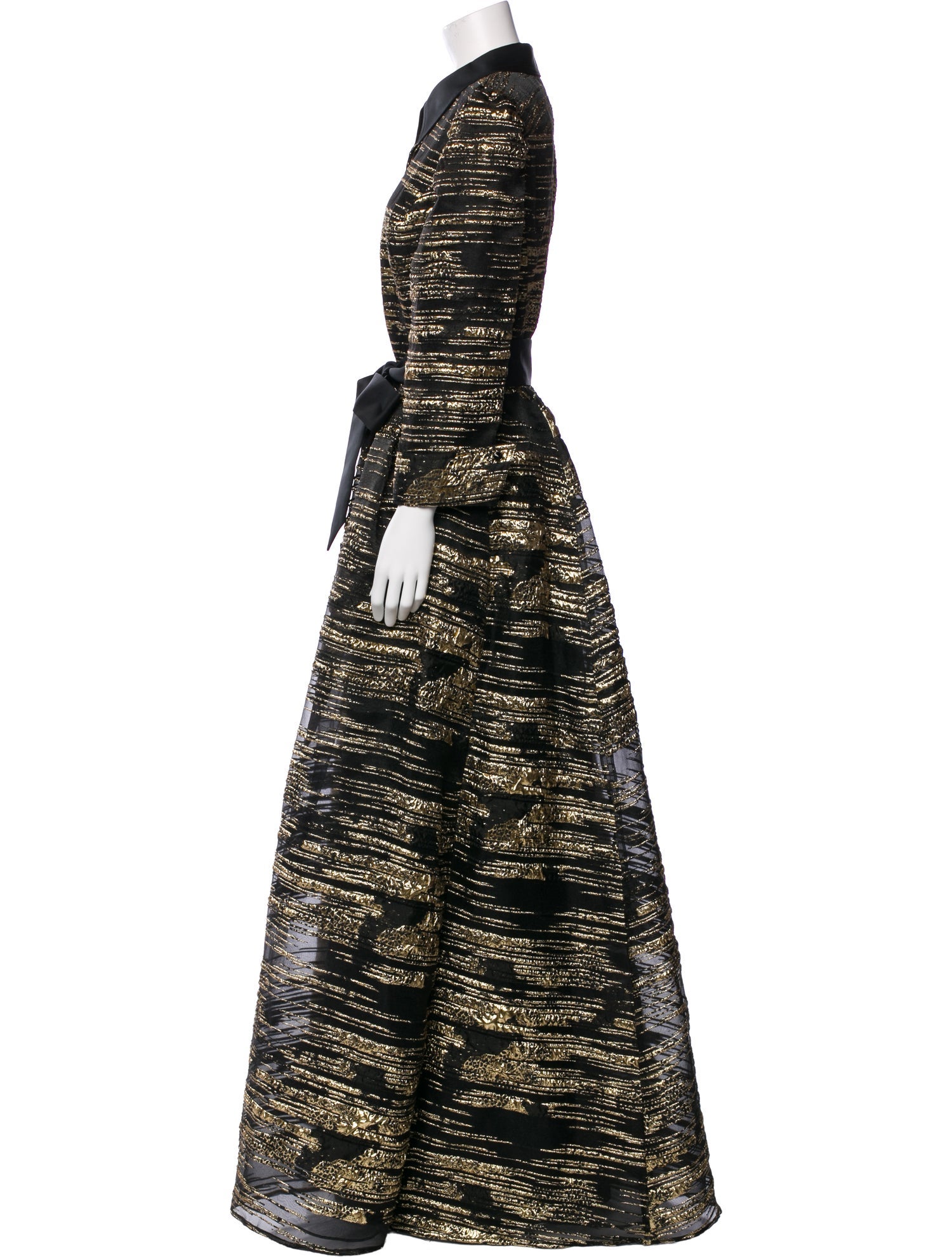 Teri Jon by Rickie Freeman Printed Long Dress w/ Tags