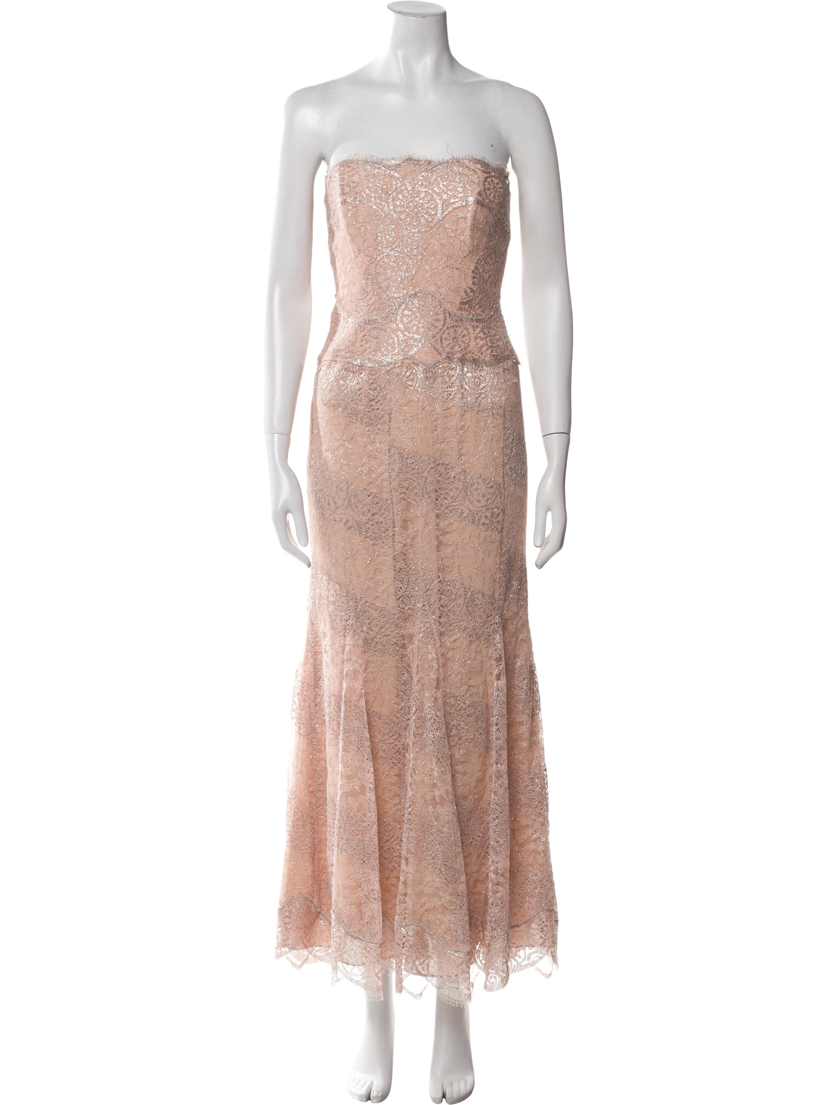 Teri Jon by Rickie Freeman Strapless Long Dress