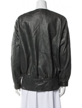 Teri Jon by Rickie Freeman Leather Evening Jacket