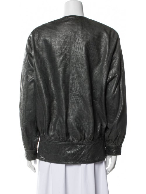 Teri Jon by Rickie Freeman Leather Evening Jacket
