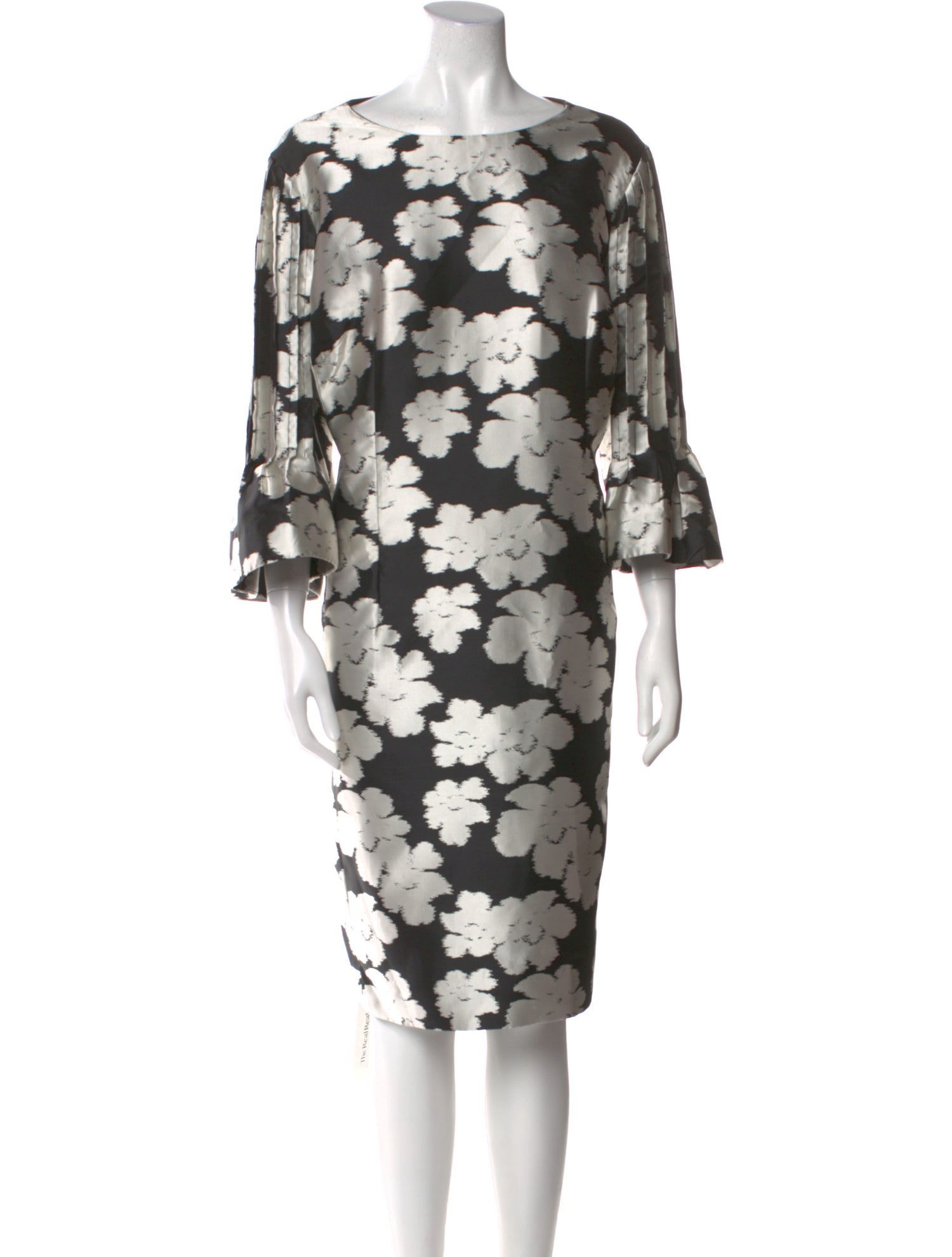 Teri Jon by Rickie Freeman Floral Print Midi Length Dress