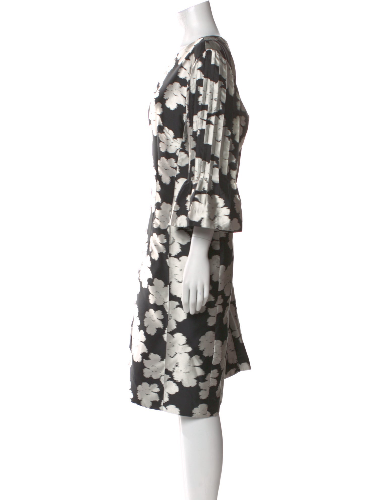 Teri Jon by Rickie Freeman Floral Print Midi Length Dress