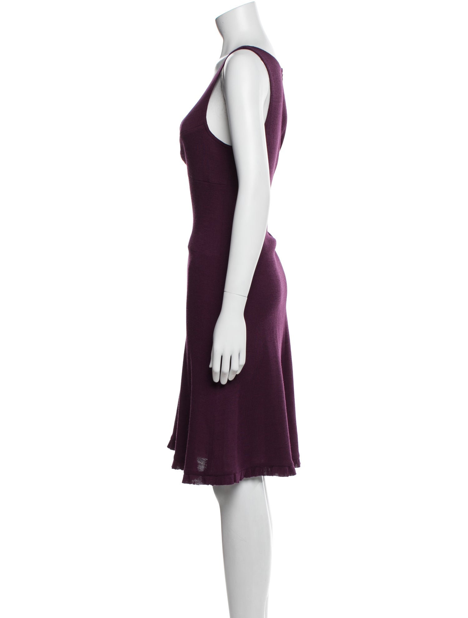 Teri Jon by Rickie Freeman Wool Knee-Length Dress