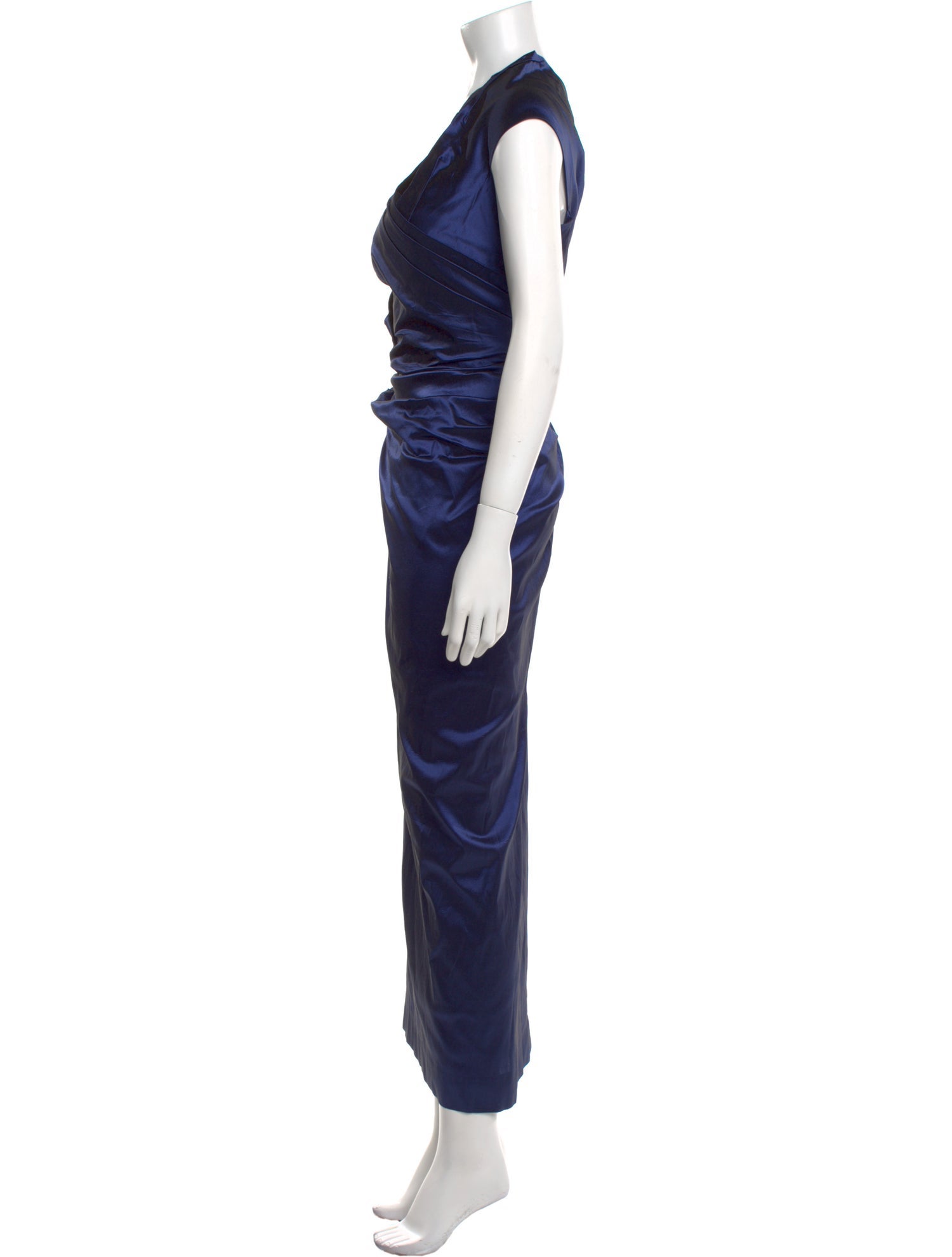 Teri Jon by Rickie Freeman V-Neck Long Dress