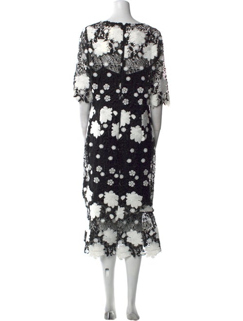 Teri Jon by Rickie Freeman Floral Print Midi Length Dress