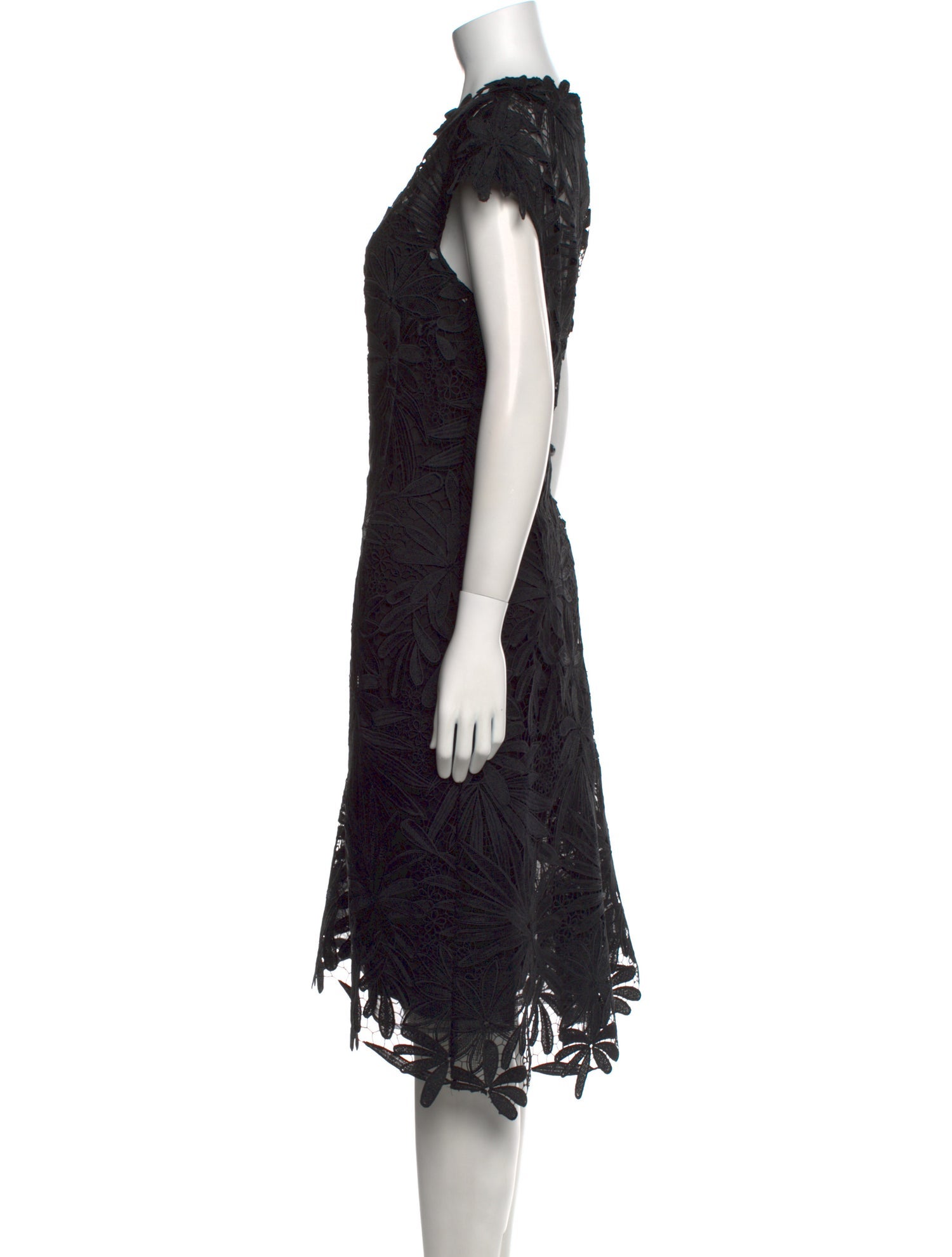 Teri Jon by Rickie Freeman Lace Pattern Knee-Length Dress w/ Tags