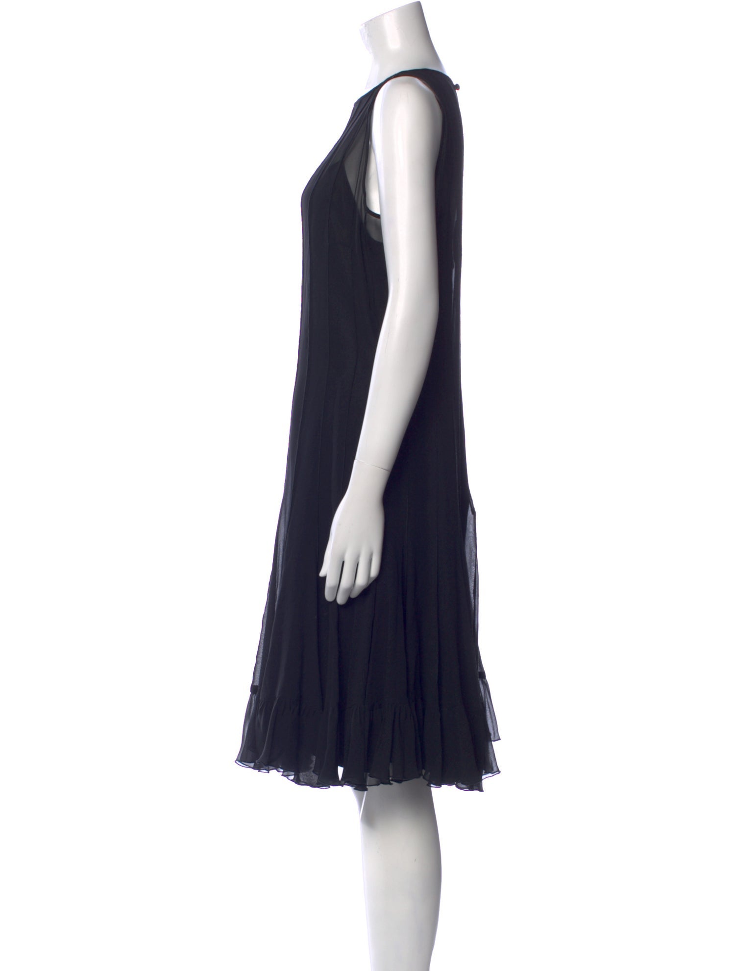 Teri Jon by Rickie Freeman Bateau Neckline Knee-Length Dress
