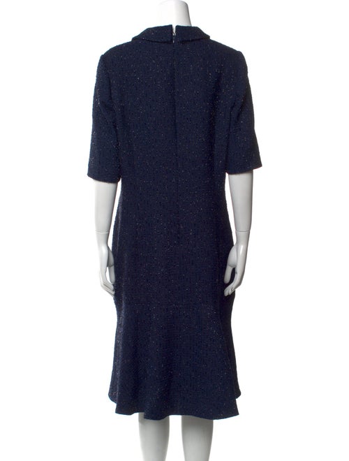 Teri Jon by Rickie Freeman Crew Neck Midi Length Dress