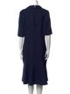Teri Jon by Rickie Freeman Crew Neck Midi Length Dress