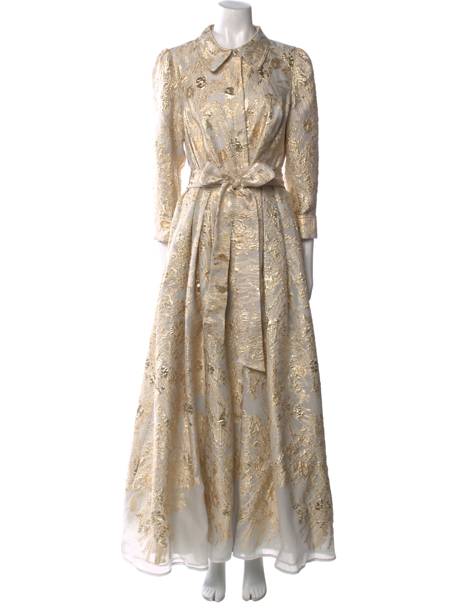 Teri Jon by Rickie Freeman Patterned Long Dress