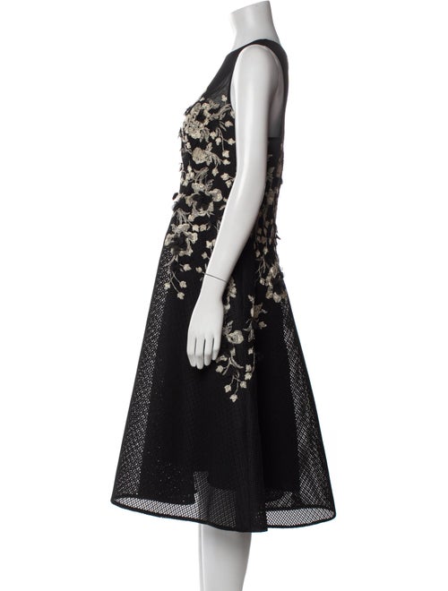 Teri Jon by Rickie Freeman Patterned Midi Length Dress