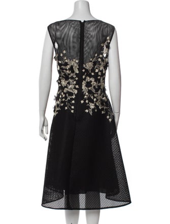 Teri Jon by Rickie Freeman Patterned Midi Length Dress