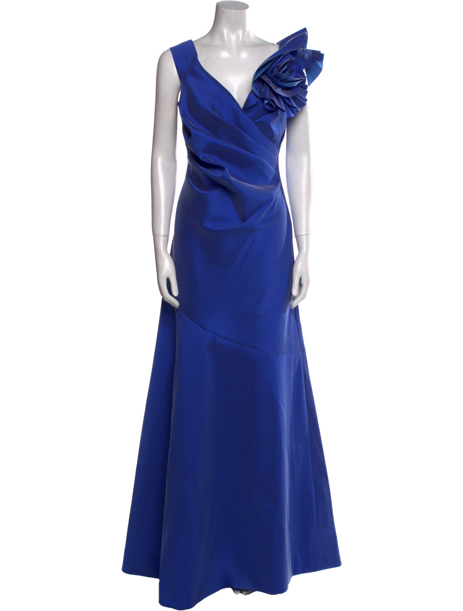 Teri Jon by Rickie Freeman V-Neck Long Dress w/ Tags