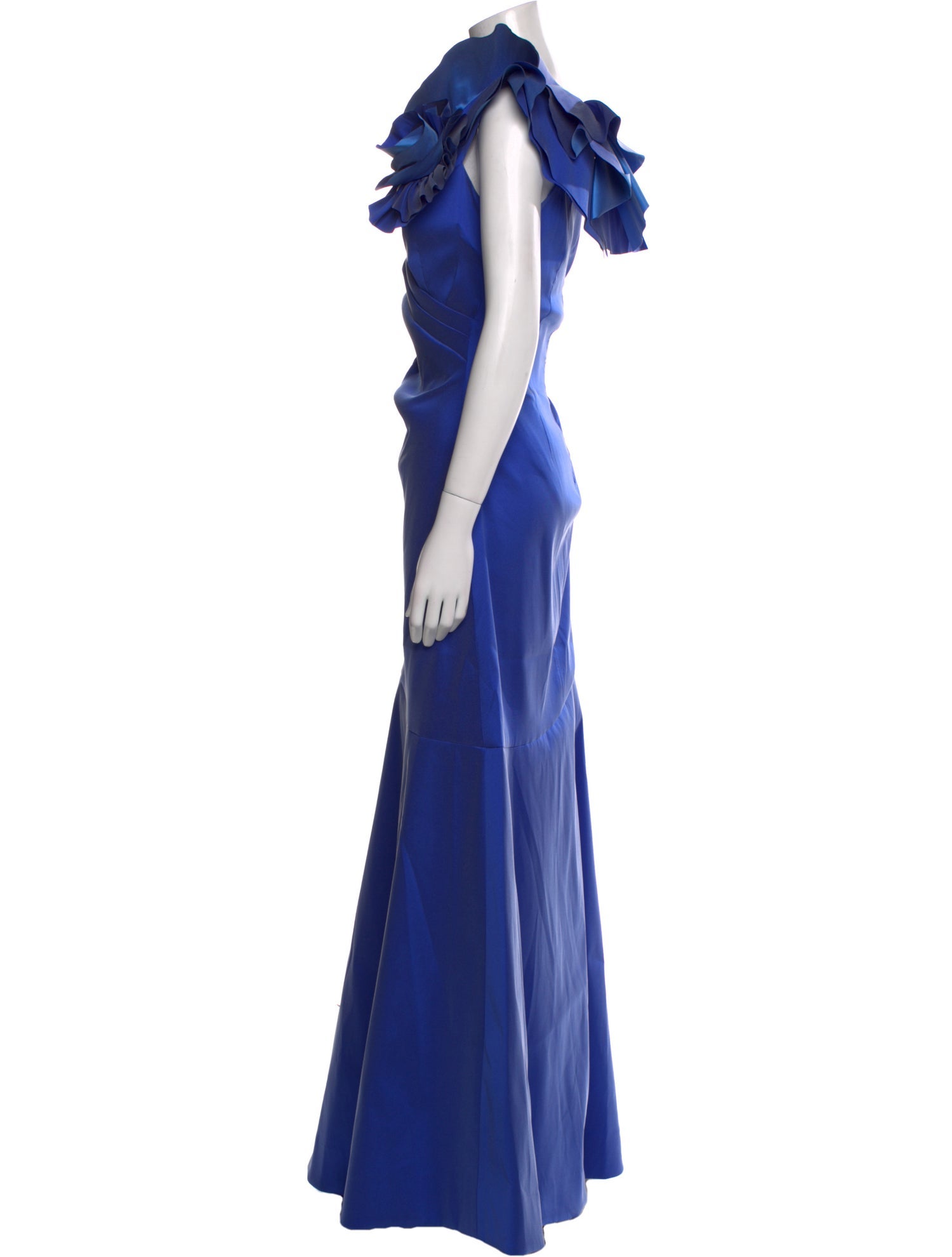 Teri Jon by Rickie Freeman V-Neck Long Dress w/ Tags