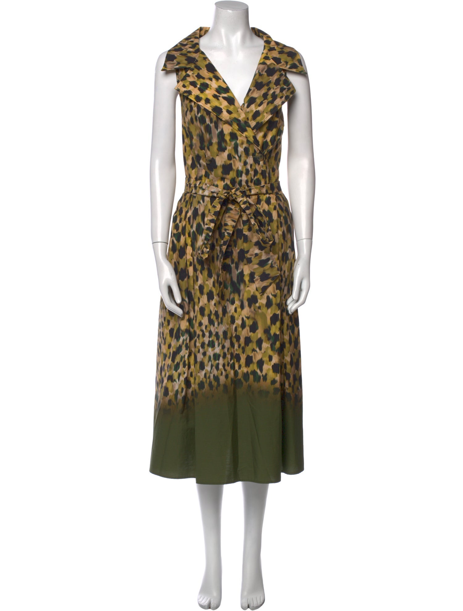 Teri Jon by Rickie Freeman Animal Print Long Dress