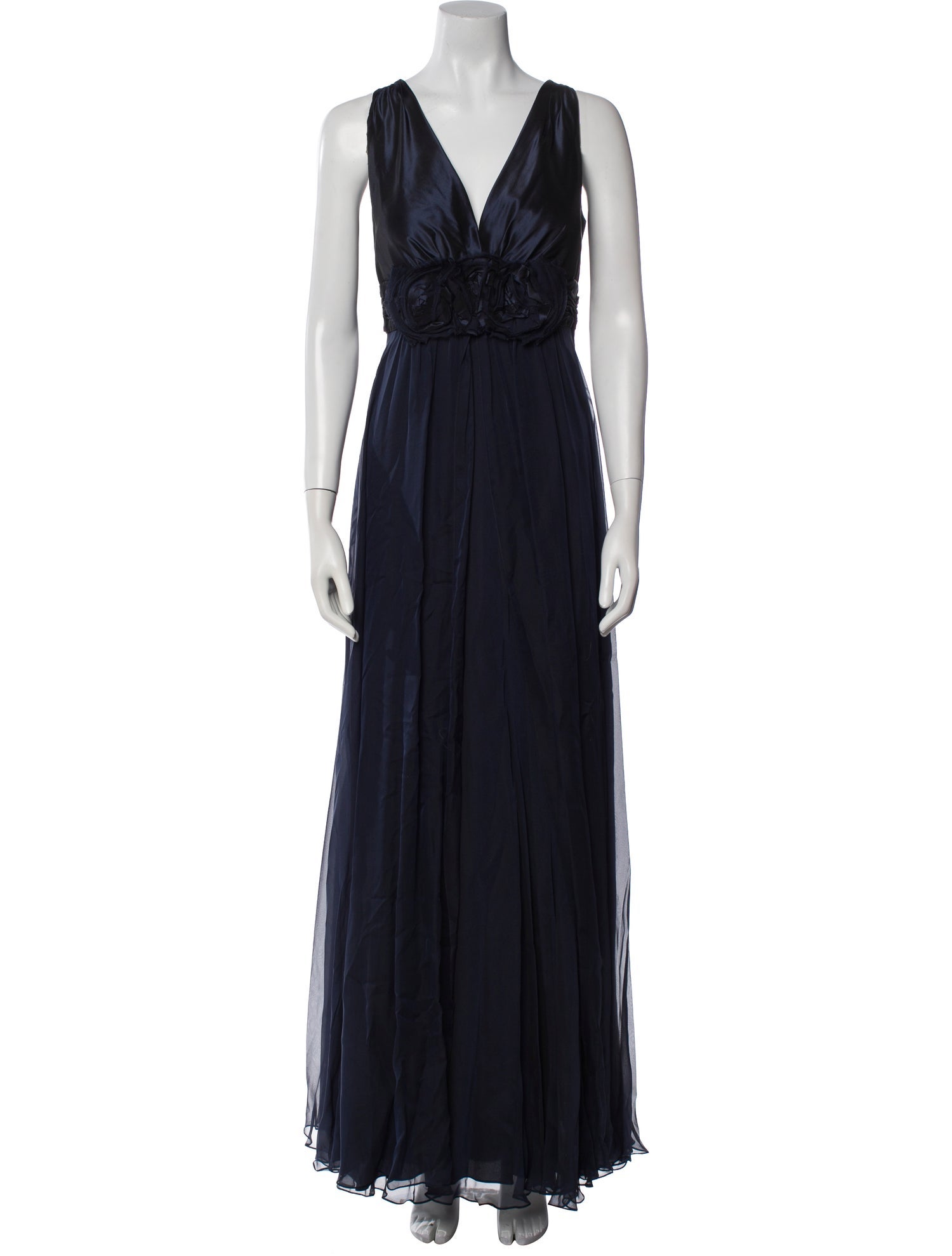 Teri Jon by Rickie Freeman Silk Long Dress
