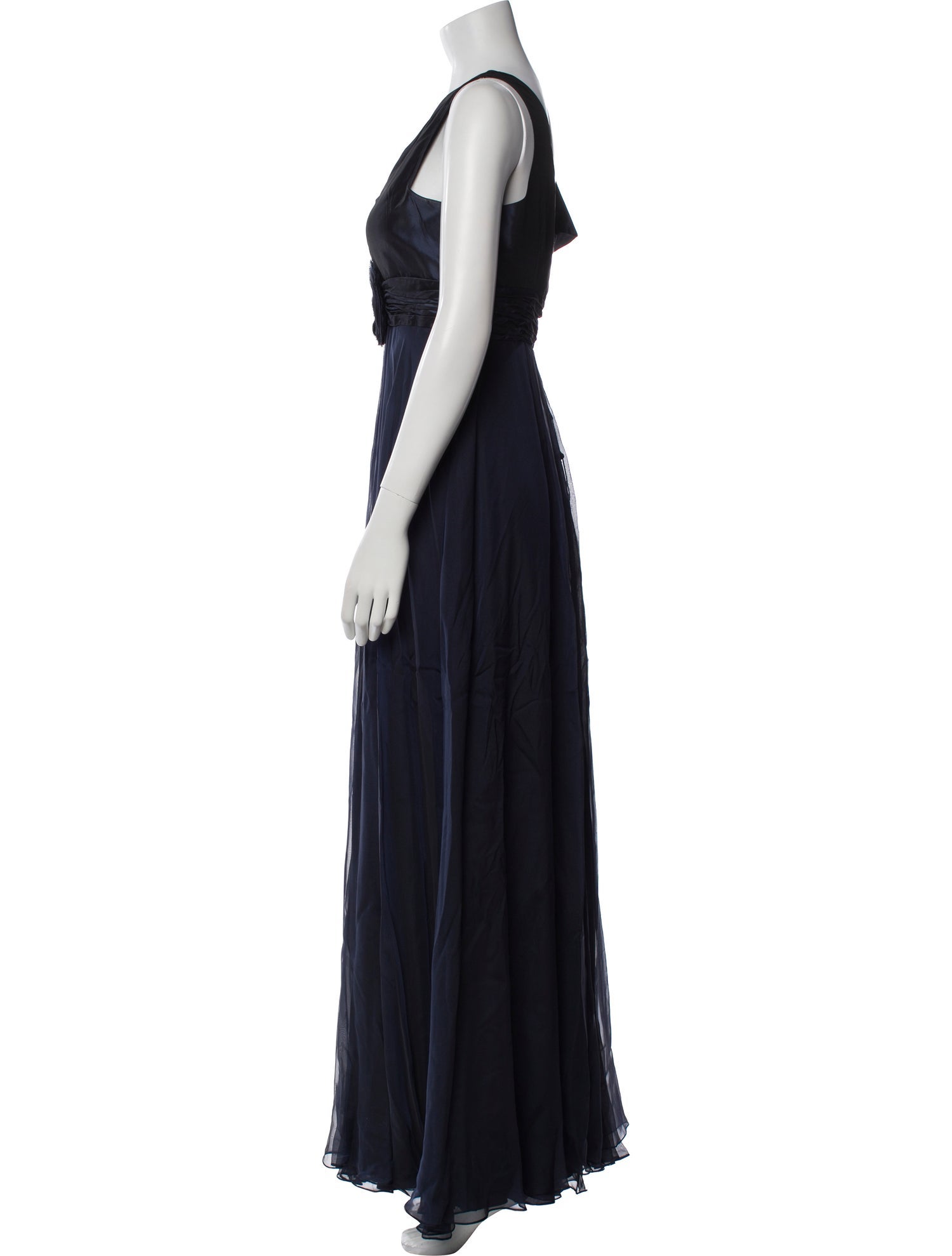 Teri Jon by Rickie Freeman Silk Long Dress